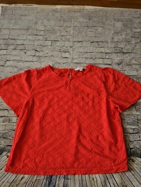 Loft Pink Blouse Top Size M